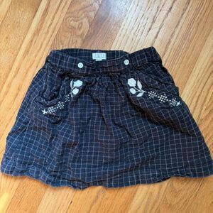 Lali Black and White Plaid Skirt